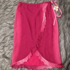 NEW Allen by ABS Size 7 Pink Ruffle Skirt Bow Valentine 💕